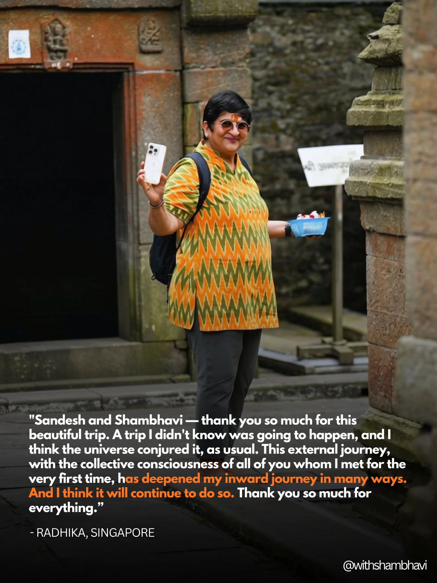Testimonial from Radhika, Singapore
